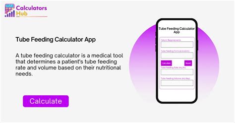 calore tube|Enteral (Tube Feed) Nutrition Calculator